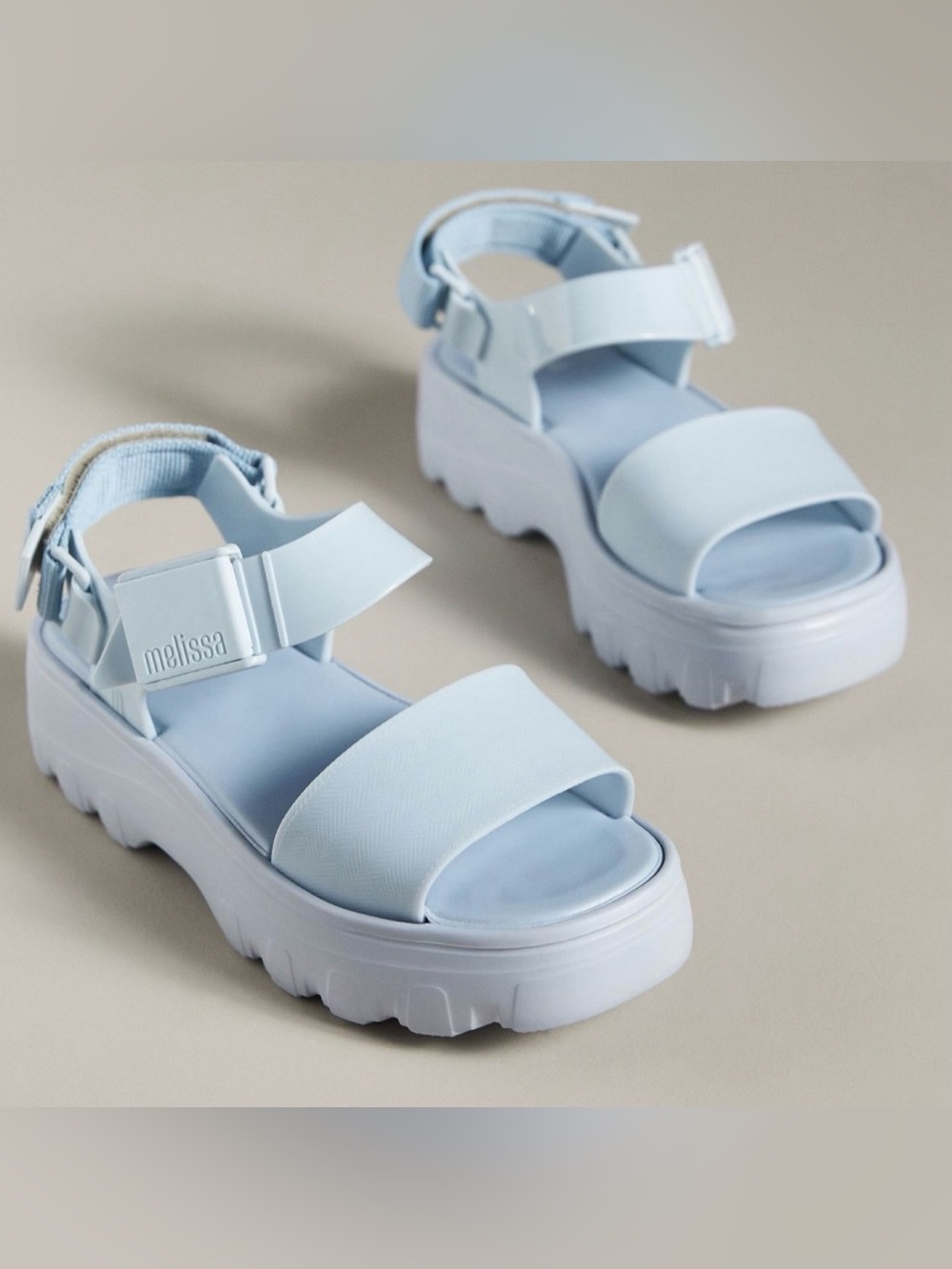 Melissa Light Blue Kick Off Sandals, size 9